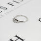 Pre-Owned 9ct White Gold Diamond Triple Cluster Ring