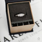Pre-Owned 9ct White Gold Diamond Triple Cluster Ring