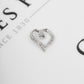 Pre-Owned 9ct White Gold Diamond Set Heart Pendant