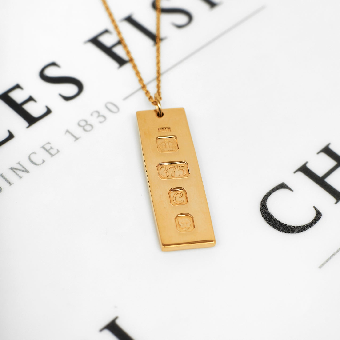 Pre-Owned 9ct Gold Ingot Pendant