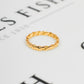 Pre-Owned 14ct Gold Twist Band Ring - Size S