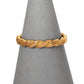 Pre-Owned 14ct Gold Twist Band Ring - Size S