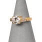 Pre-Owned 14ct Gold Cubic Zirconia Dress Ring