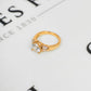 Pre-Owned 14ct Gold Cubic Zirconia Dress Ring