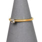 Pre-Owned 9ct Gold Single Stone Diamond Ring Size P