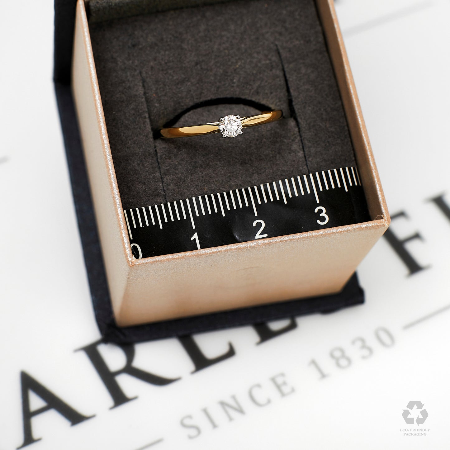 Pre-Owned 9ct Gold Single Stone Diamond Ring Size P