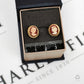 Pre-Owned 9ct Gold Cameo Stud Earrings