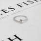 Pre-Owned 9ct White Gold Diamond Crossover Design Ring