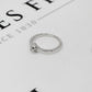 Pre-Owned 9ct White Gold Diamond Crossover Design Ring