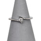Pre-Owned 9ct White Gold Diamond Crossover Design Ring