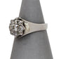Pre-Owned 18ct White Gold Vintage Diamond Cluster Dress Ring