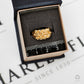 Pre-Owned 9ct Gold 3 Row Shot Ring Size M