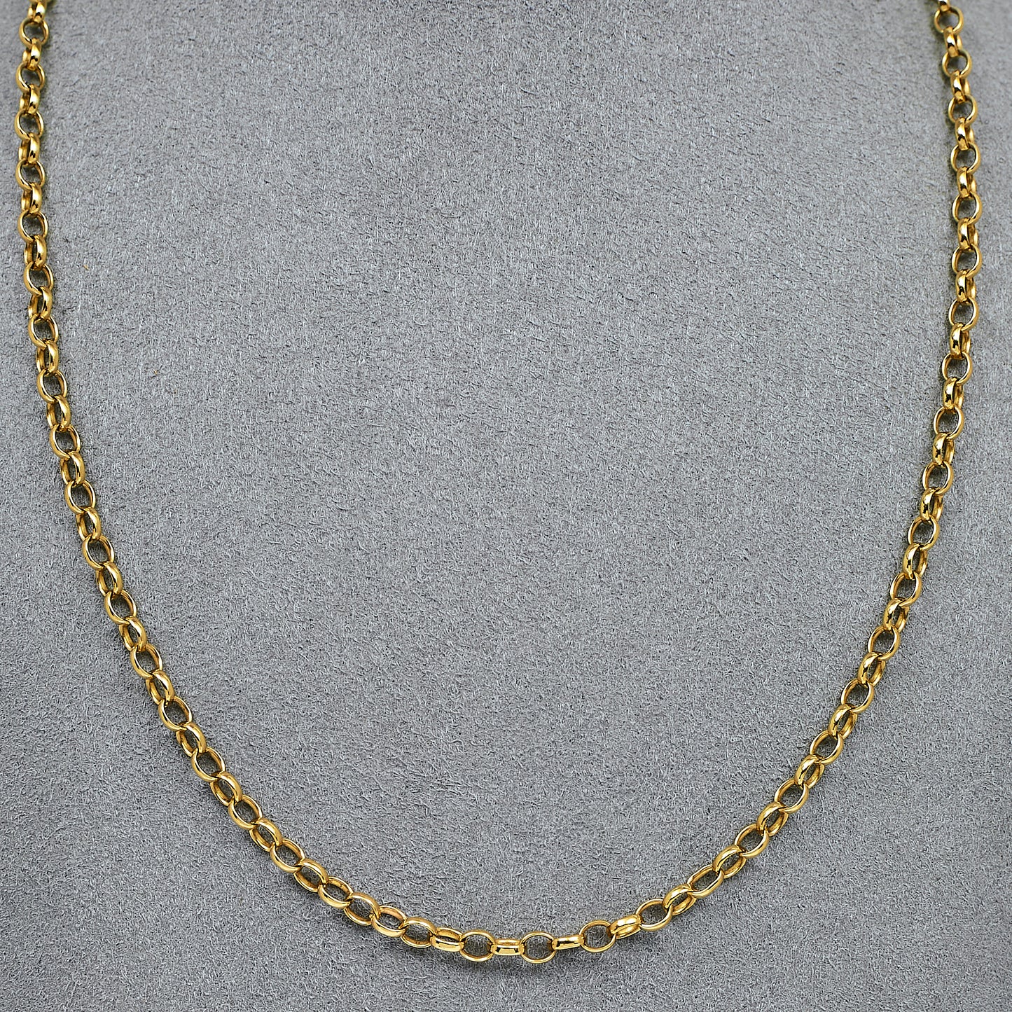 Pre-Owned 9ct Gold Belcher Chain Necklace 18 Inch