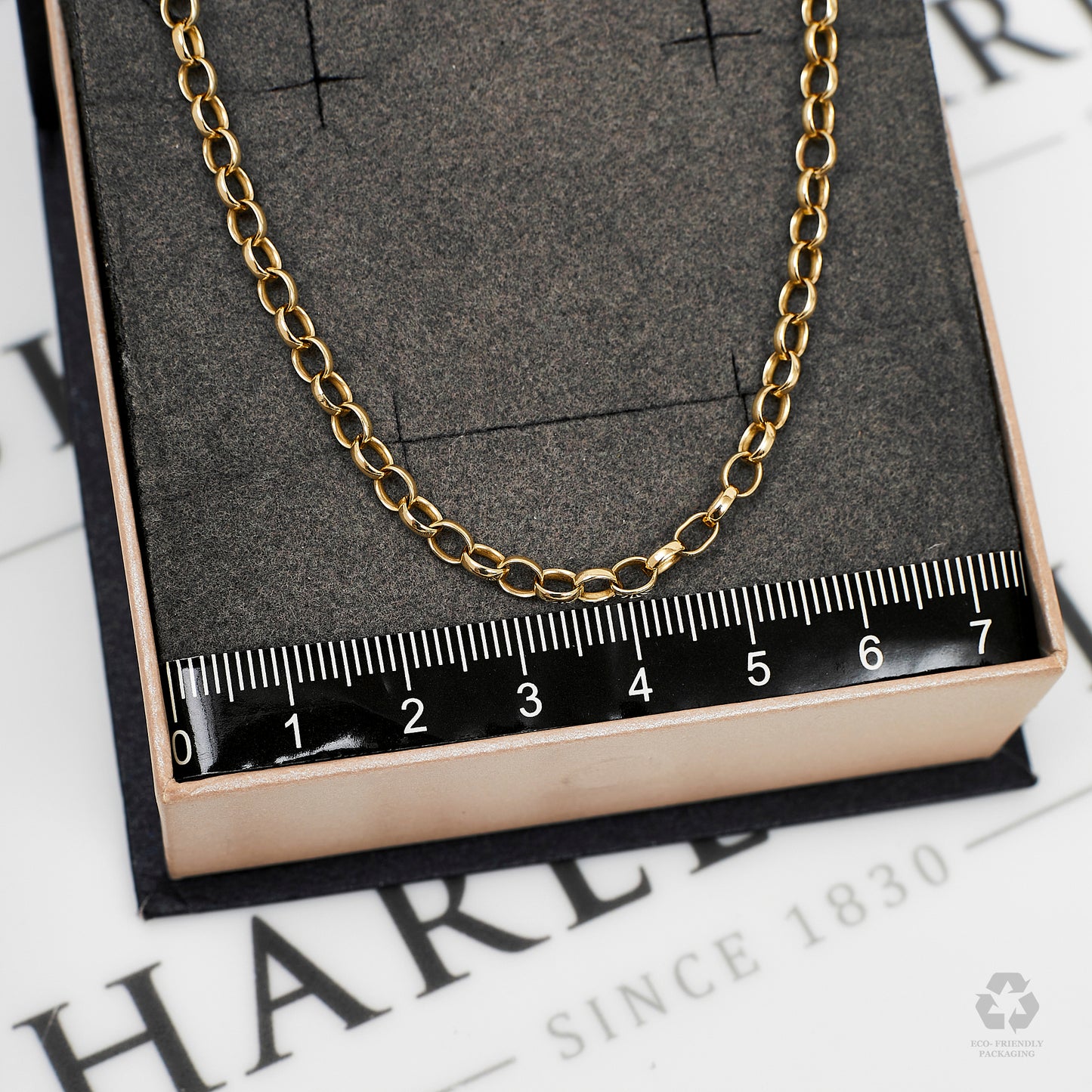 Pre-Owned 9ct Gold Belcher Chain Necklace 18 Inch
