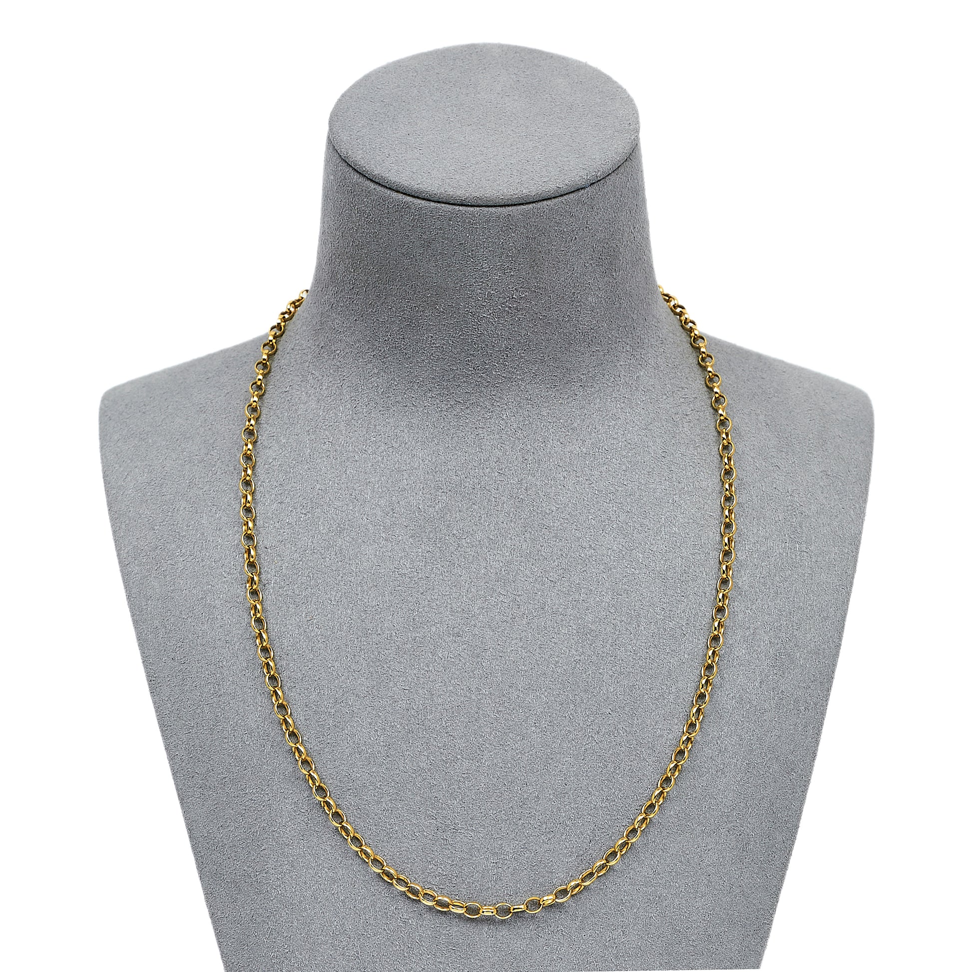 Pre-Owned 9ct Gold Belcher Chain Necklace 18 Inch