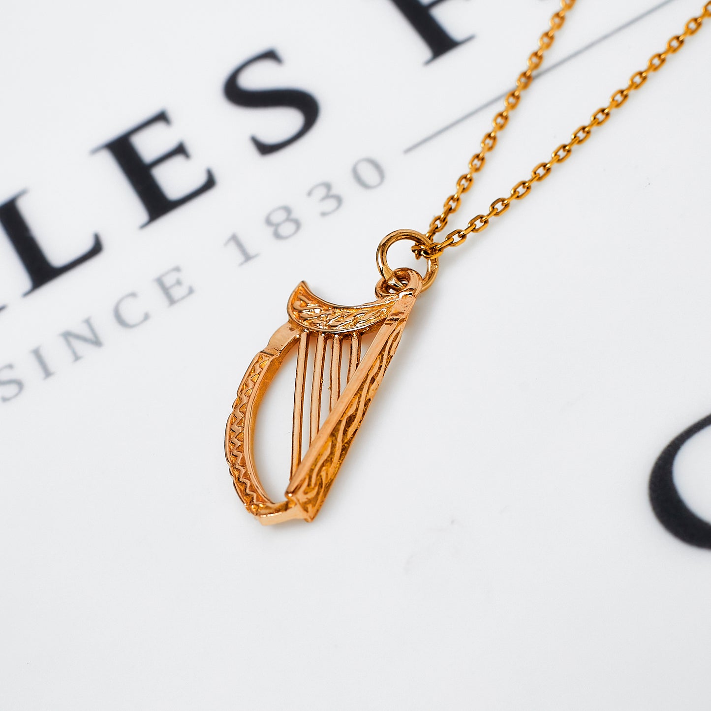 Pre-Owned 9ct Gold Harp Charm