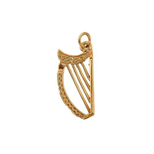 Pre-Owned 9ct Gold Harp Charm