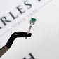Pre-Owned 18ct White Gold Emerald & Baguette Diamond Ring