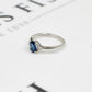 Pre-Owned 18ct White Gold Sapphire & Diamond Ring - Size L