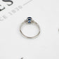 Pre-Owned 18ct White Gold Sapphire & Diamond Ring - Size L