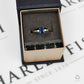 Pre-Owned 18ct White Gold Sapphire & Diamond Ring - Size L