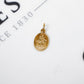 Pre-Owned 9ct Gold Petite Oval St Christopher Pendant