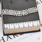 Pre-Owned 9ct White Gold CZ Watch Link Bracelet 7 Inch