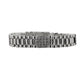 Pre-Owned 9ct White Gold CZ Watch Link Bracelet 7 Inch