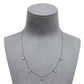 Pre-Owned 14ct White Gold Diamond Flower Necklace 16.5 Inch