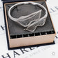 Pre-Owned 18ct White Gold CZ Double Leaf Hinged Bangle