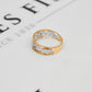 Pre-Owned 9ct Gold Two-Tone Panther Band Ring Size M