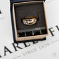 Pre-Owned 9ct Gold Two-Tone Panther Band Ring Size M