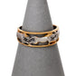 Pre-Owned 9ct Gold Two-Tone Panther Band Ring Size M