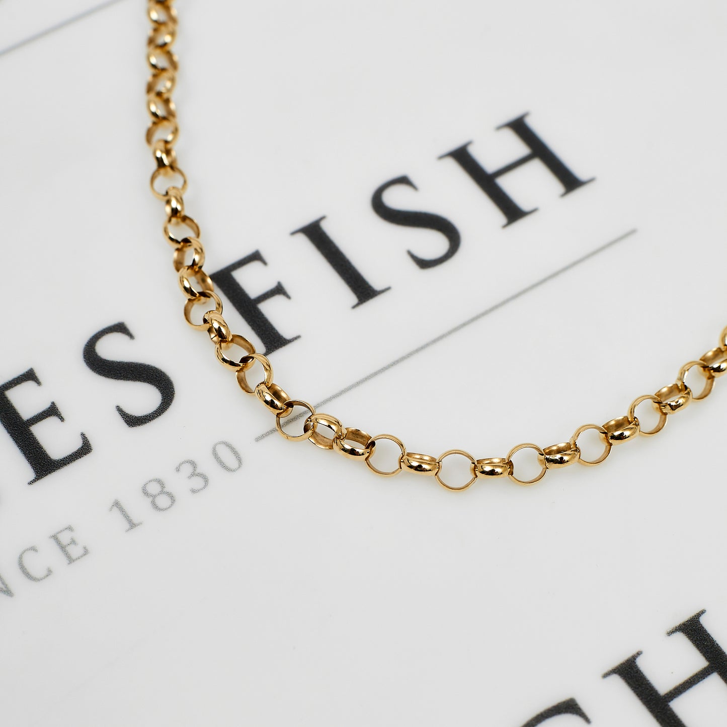 Pre-Owned 9ct Gold Belcher Chain Necklace 26 Inch