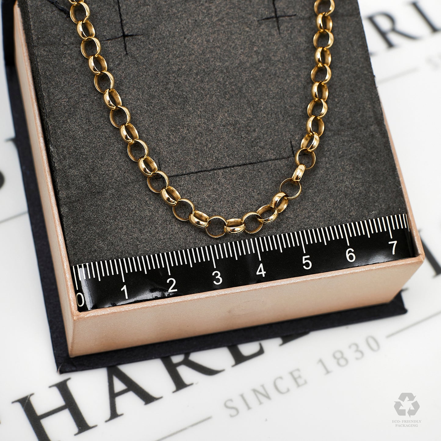 Pre-Owned 9ct Gold Belcher Chain Necklace 26 Inch