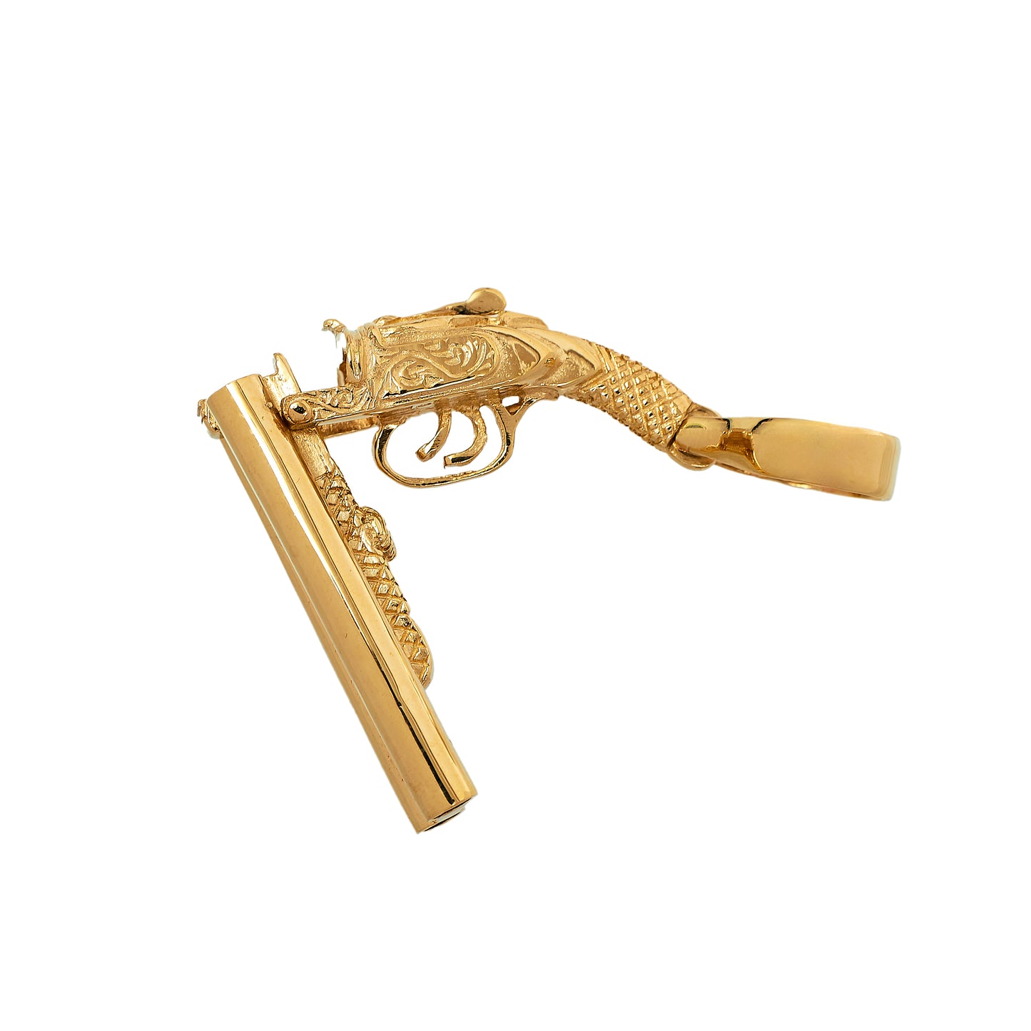 Pre-Owned 9ct Gold Double Barrell Shotgun Pendant