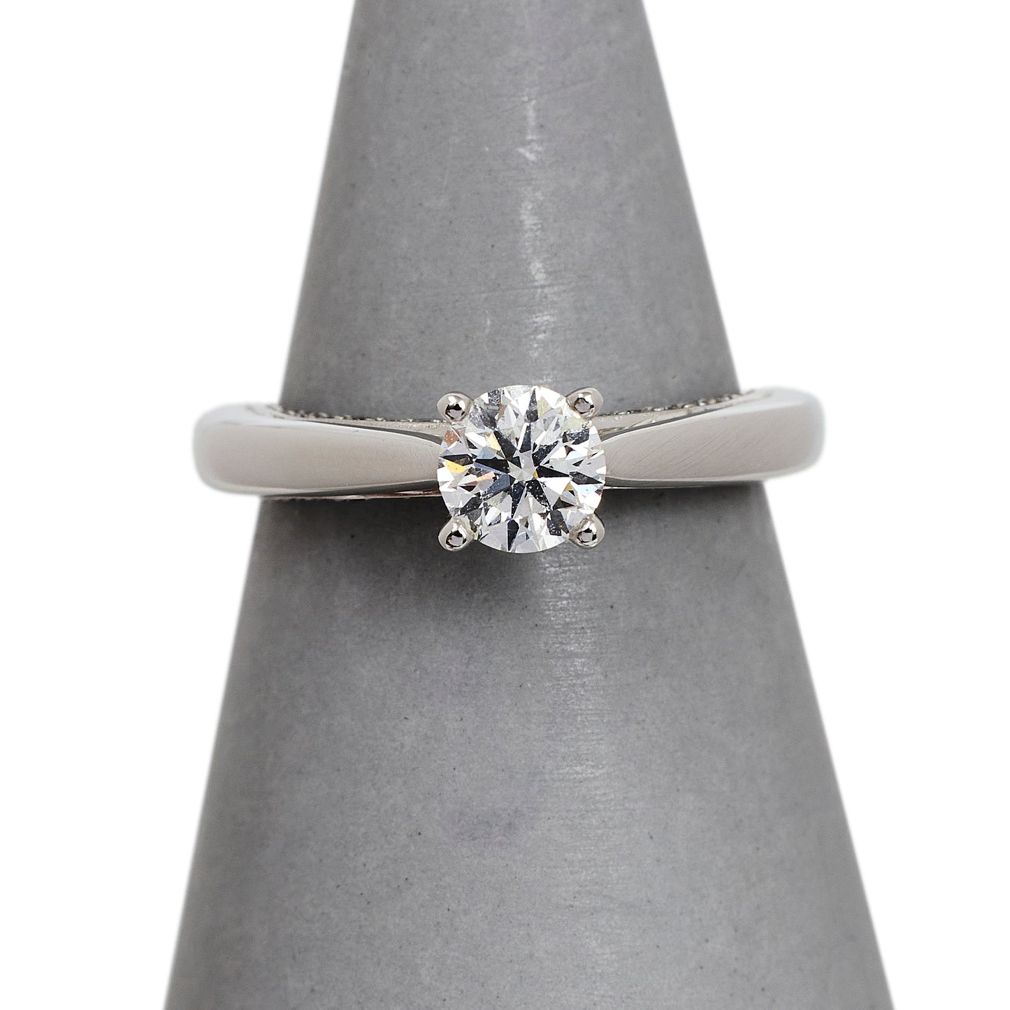Pre-Owned 18ct White Gold Diamond Ring Shoulders Set