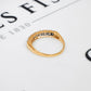 Pre-Owned 9ct Gold 7 CZ Dress Ring Size S