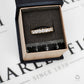 Pre-Owned 9ct Gold 7 CZ Dress Ring Size S
