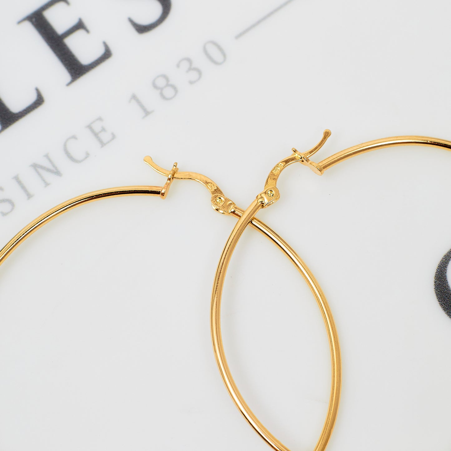 Pre-Owned 14ct Gold Creole Hoop Ball & Drop Earrings
