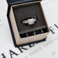 Pre-Owned 18ct White Gold Princess Cut Diamond Cluster Ring