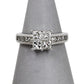 Pre-Owned 18ct White Gold Princess Cut Diamond Cluster Ring