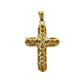 Pre-Owned 9ct Gold CZ Cross Pendant