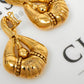 Pre-Owned 18ct Gold Hollow Rhombus Shape Drop Earrings