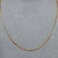 Pre-Owned 18ct Gold Box Link Chain Necklace 17 Inch