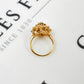 Pre-Owned 18ct Gold Sapphire & CZ Cocktail Ring Size M