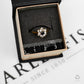 Pre-Owned 9ct Gold Sapphire & CZ Floral Cluster Ring