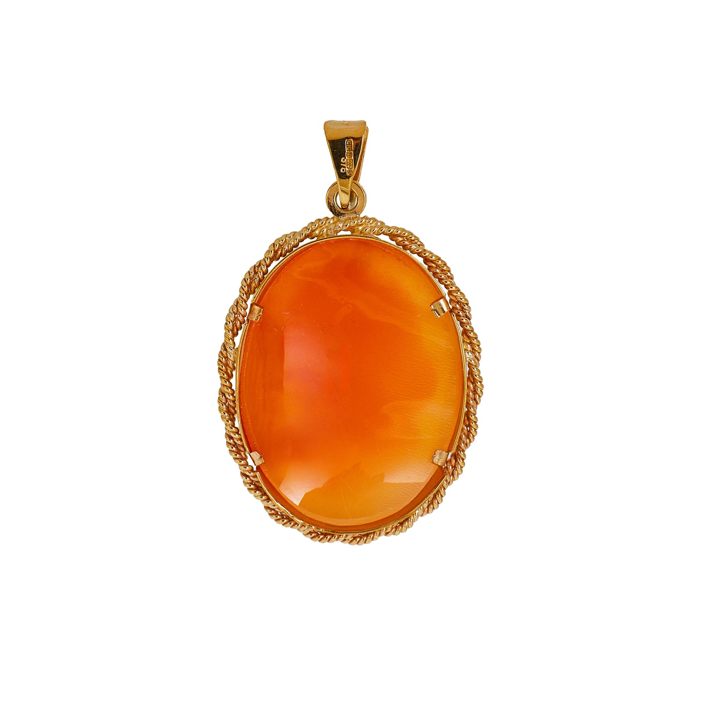 Pre-Owned 9ct Gold Cameo Pendant