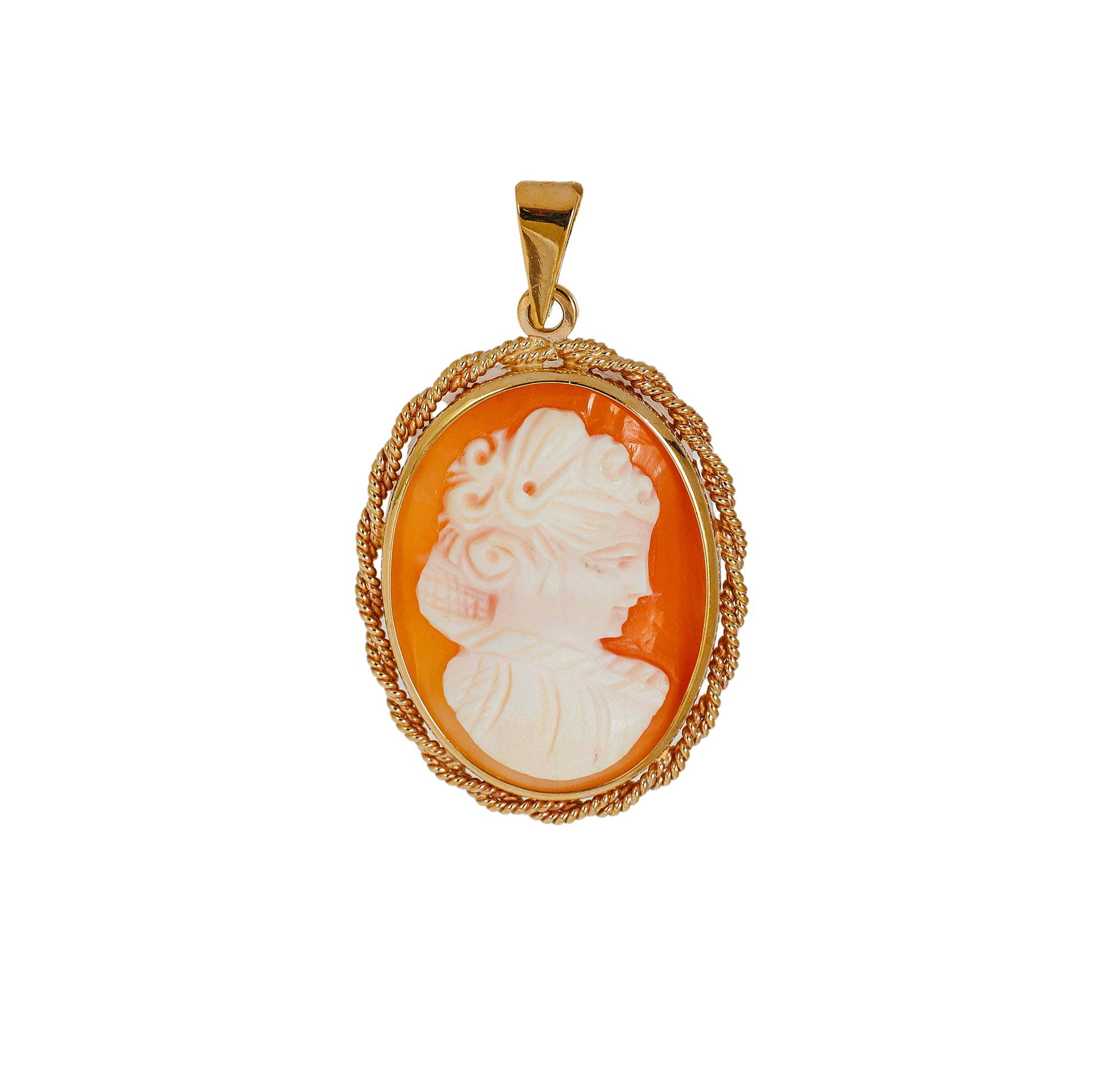 Pre-Owned 9ct Gold Cameo Pendant