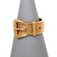 Pre-Owned 9ct Gold Buckle Ring Size P